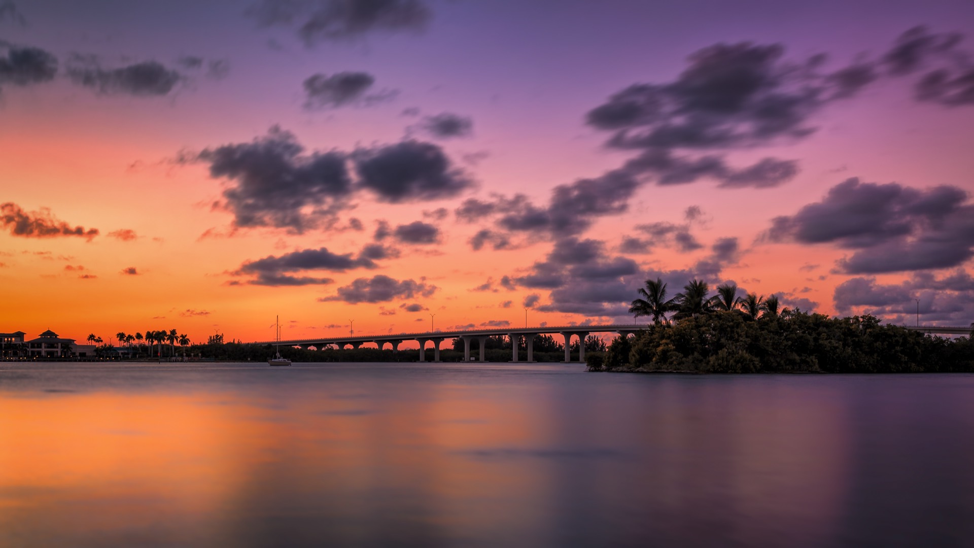 Sunset over the Indian River Lagoon